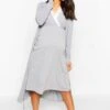 Maternité - Ensemble Avec Robe De Chambre Et Nuisette -BOOHO Kleidung Magasin bzz45728 grey20marl xl