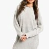 Robe Pull Ă Col Ras-du-cou 2 Robe Pull Ă Col Ras-du-cou -BOOHO Kleidung Magasin dzz13087 silver xl