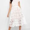 Robe De Demoiselle D'honneur Mi-longue En Dentelle -BOOHO Kleidung Magasin dzz29491 ivory xl