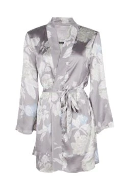 Robe De Chambre Satinée Fleurie 8 Robe De Chambre Satinée Fleurie -BOOHO Kleidung Magasin dzz61876 grey xl 2