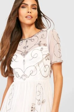 Robe Patineuse Ornementée -BOOHO Kleidung Magasin dzz88653 nude xl 3