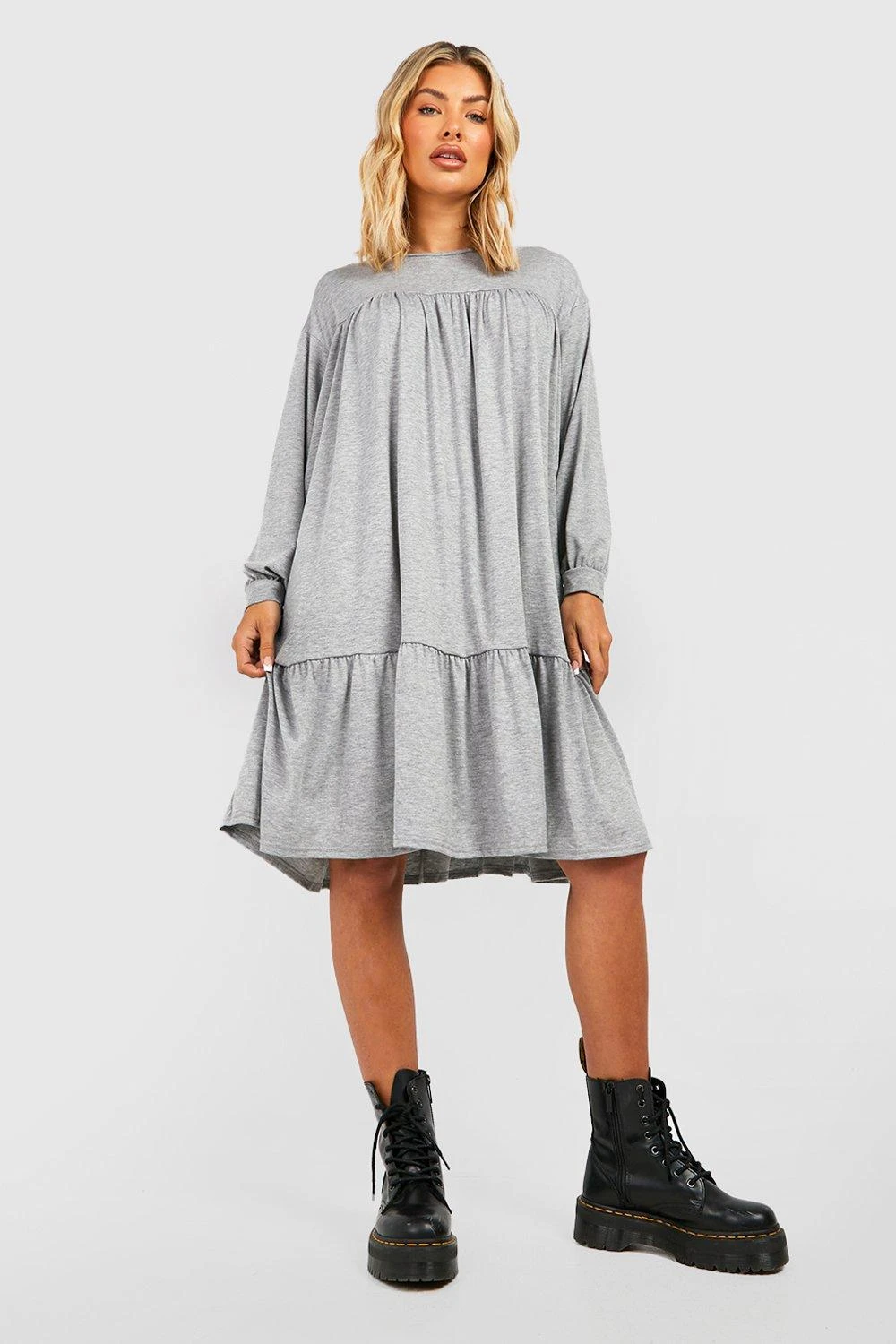 Robe Midi Ample à Manches Longues 5 Robe Midi Ample à Manches Longues – Image 3