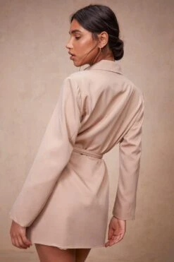 Robe Blazer à Ceinture -BOOHO Kleidung Magasin fzz35750 stone xl 1