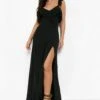 Robe Longue à Bretelles Et Volants -BOOHO Kleidung Magasin fzz40621 black xl