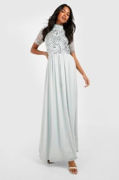 Robe De Demoiselle D'honneur Longue Ornementée -BOOHO Kleidung Magasin fzz69858 ice20blue xl 2