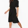 Robe Patineuse Mi Longue Plissée -BOOHO Kleidung Magasin fzz81980 black xl