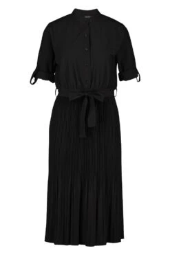 Robe Patineuse Mi Longue Plissée -BOOHO Kleidung Magasin fzz81980 black xl 2