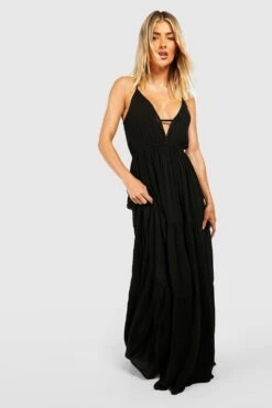 BOOHOO Robe De Plage Longue Recyclée Texturée