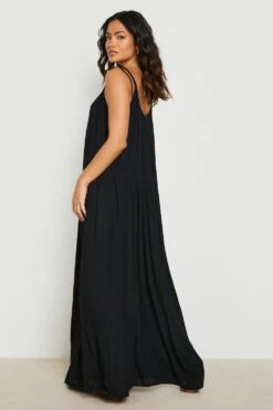 BOOHOO Robe De Plage Longue Recyclée Texturée -BOOHO Kleidung Magasin gzz04359 black xl 1