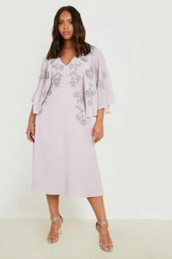 Grande Taille - Robe Patineuse à Ornements -BOOHO Kleidung Magasin gzz05351 pale20lilac xl 2