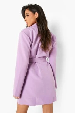 Robe Blazer à Ceinture -BOOHO Kleidung Magasin gzz05557 lilac xl 1