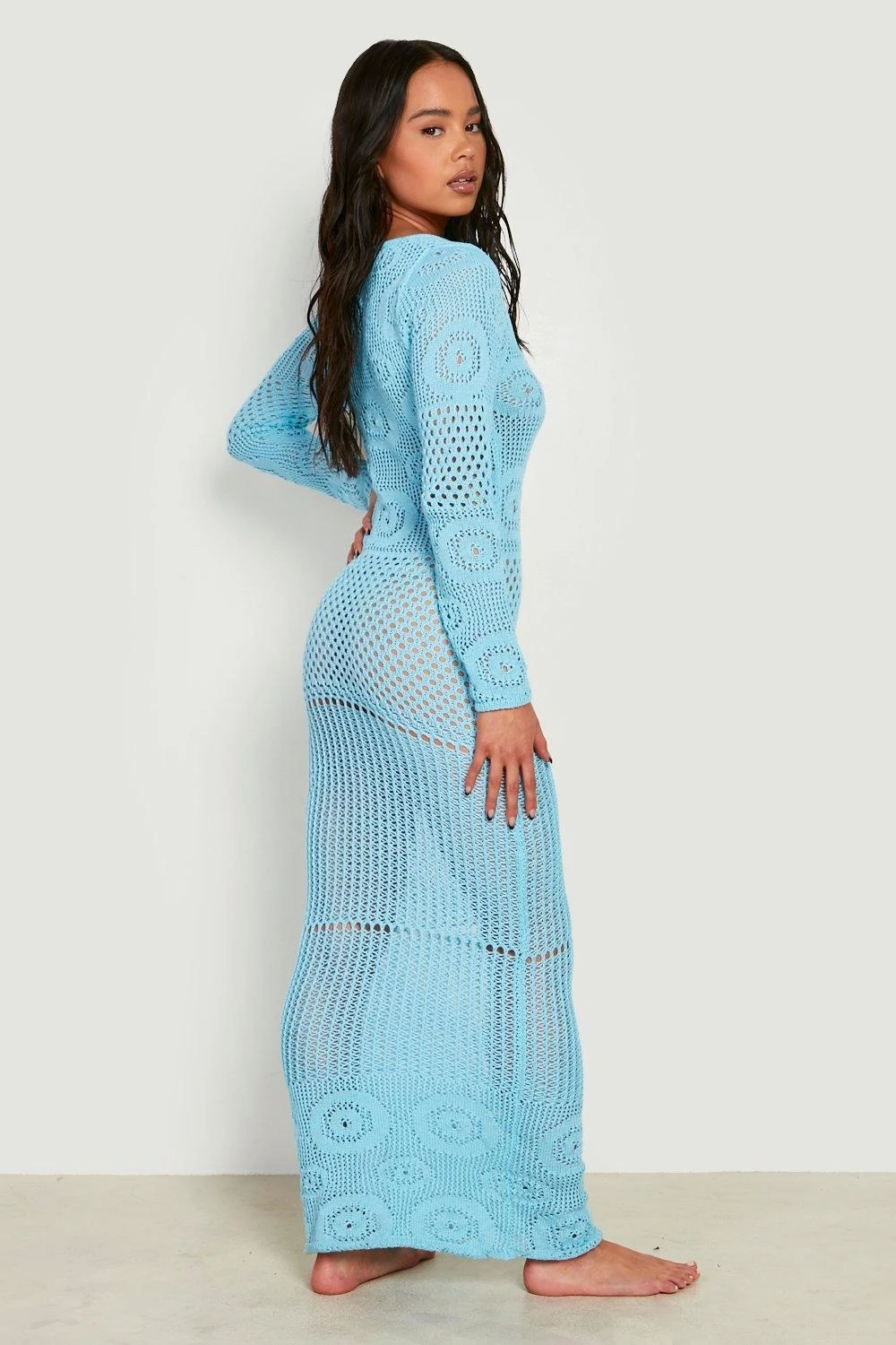 BOOHOO Petite - Robe Longue Recyclée En Crochet 4 BOOHOO Petite - Robe Longue Recyclée En Crochet – Image 2