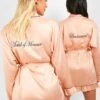 BOOHOO Robe De Chambre Premium Recyclée à Broderie Maid Of Honour -BOOHO Kleidung Magasin gzz06655 rose20gold xl