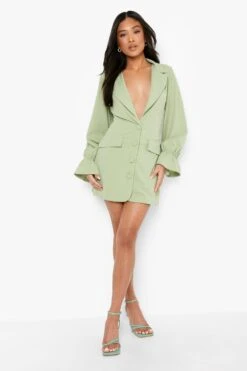 Petite - Robe Blazer à Manches évasées -BOOHO Kleidung Magasin gzz08606 mint xl 2