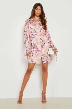 Robe Chemise Satinée