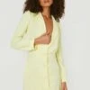 Tall - Robe Blazer Froncée -BOOHO Kleidung Magasin gzz11902 lemon xl