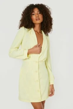 Tall - Robe Blazer Froncée