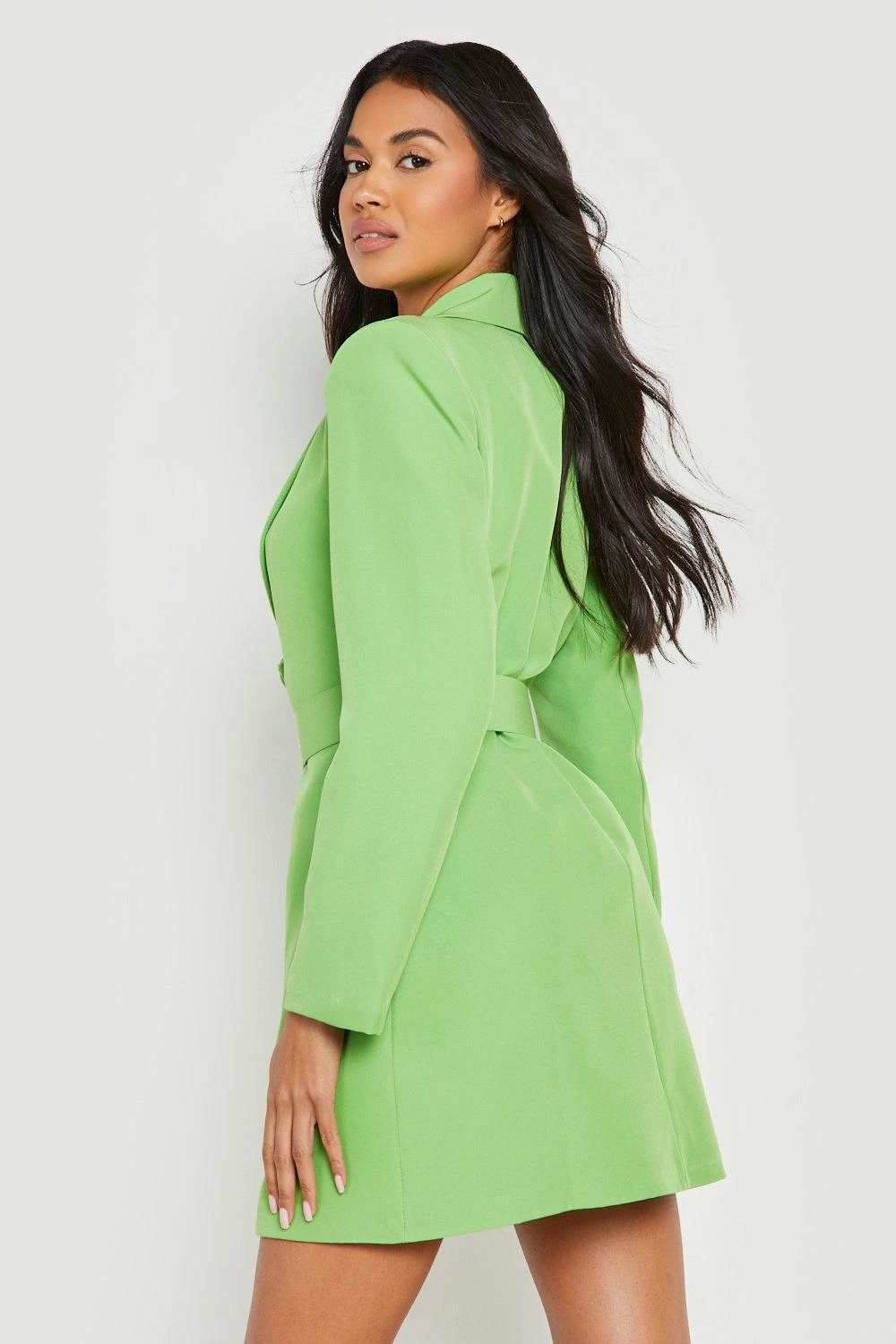 Robe Blazer De Costume à Ceinture 4 Robe Blazer De Costume à Ceinture – Image 2