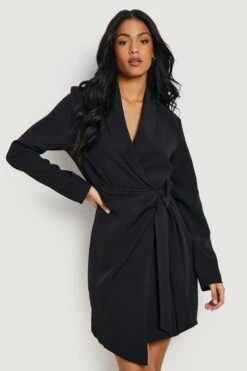 Tall - Robe Blazer Froncée à Attaches