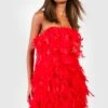 Robe Bandeau à Plumes 2 Robe Bandeau à Plumes -BOOHO Kleidung Magasin gzz16263 red xl