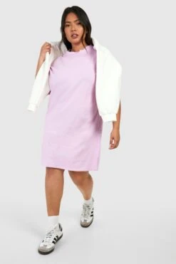 Grande Taille - Robe T-shirt Surteinte -BOOHO Kleidung Magasin gzz16817 lilac xl 2