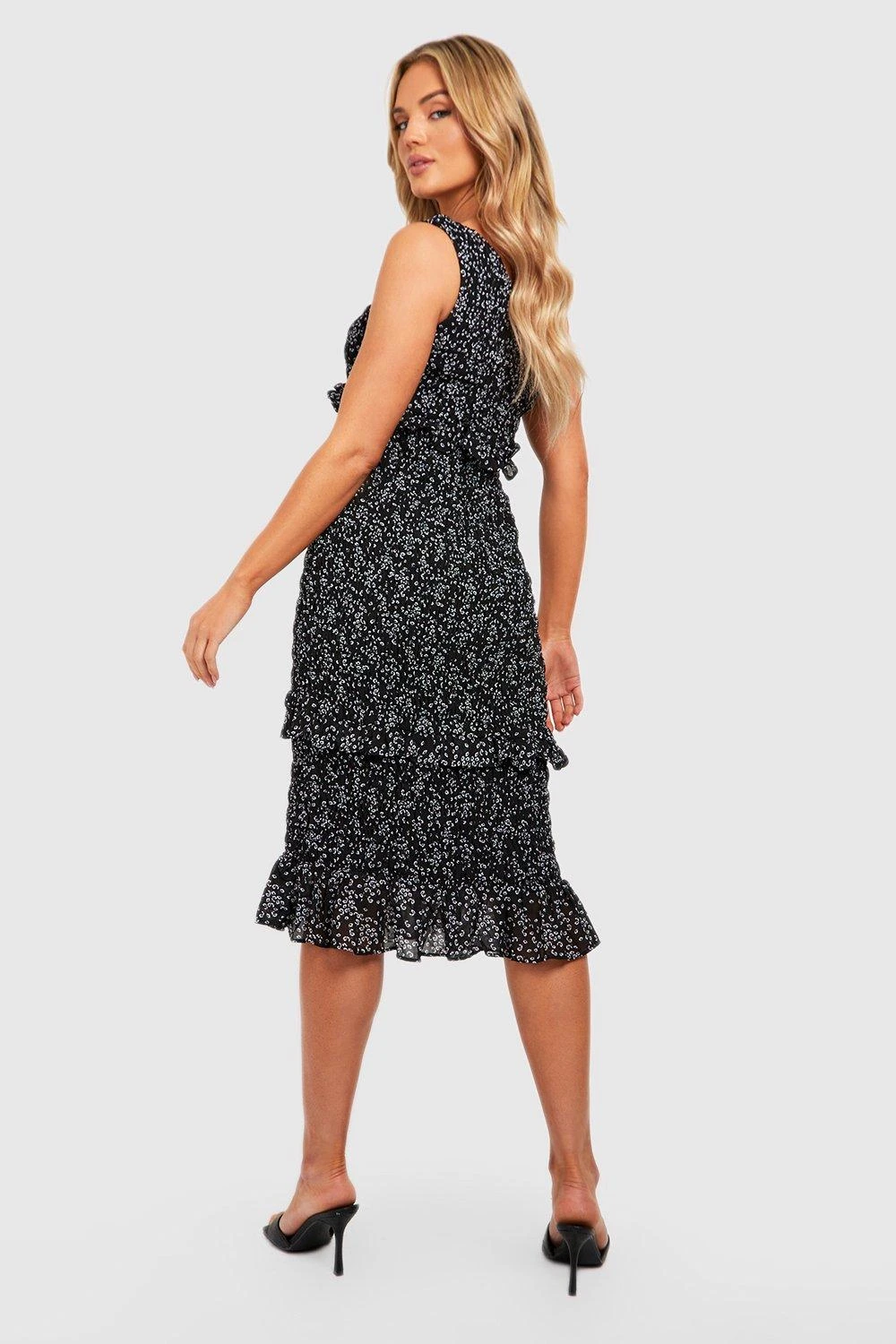 Maternité - Robe De Grossesse Asymétrique Froncée 4 Maternité - Robe De Grossesse Asymétrique Froncée – Image 2