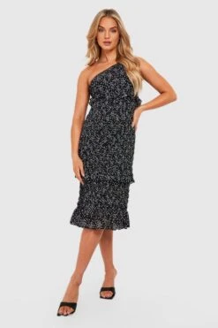 Maternité - Robe De Grossesse Asymétrique Froncée 9 Maternité - Robe De Grossesse Asymétrique Froncée -BOOHO Kleidung Magasin gzz17094 black xl 3