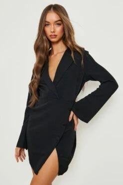 Robe Blazer Asymétrique -BOOHO Kleidung Magasin gzz18217 black xl 3