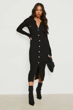 Petite - Robe Avec Fermeture à Boutons