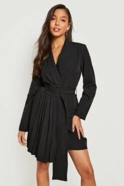 Robe Blazer Plissée -BOOHO Kleidung Magasin gzz19018 black xl 2