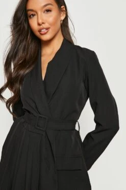 Robe Blazer Plissée -BOOHO Kleidung Magasin gzz19018 black xl 3
