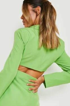 Robe Blazer à Dos Nu -BOOHO Kleidung Magasin gzz19632 apple20green xl 3