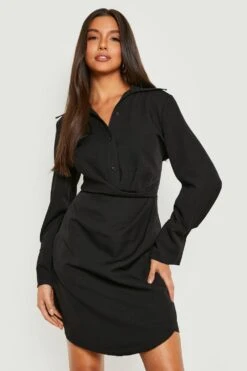 Robe Blazer Drapée -BOOHO Kleidung Magasin gzz19640 black xl 3