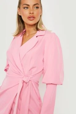 Robe Blazer à Manches Bouffantes -BOOHO Kleidung Magasin gzz19905 candy20pink xl 3