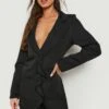 Robe Blazer à Volants -BOOHO Kleidung Magasin gzz20513 black xl