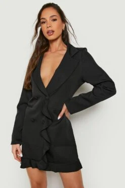 Robe Blazer à Volants
