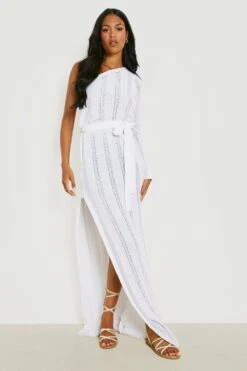 Tall - Robe De Plage Asymétrique En Crochet