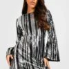 Tall - Robe Courte à Manches Courtes -BOOHO Kleidung Magasin gzz21742 silver xl