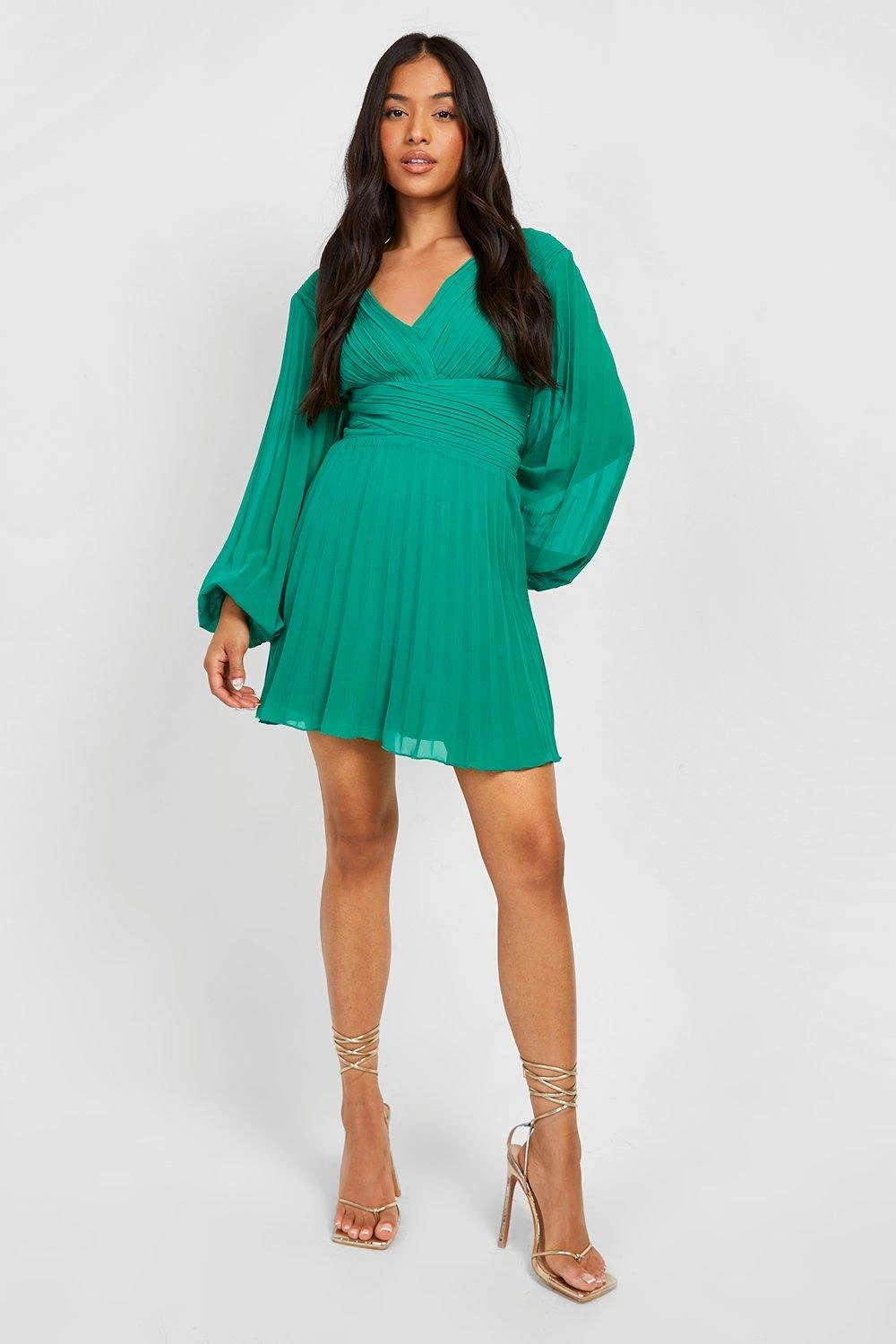 Petite - Robe Portefeuille Plissée 5 Petite - Robe Portefeuille Plissée – Image 3