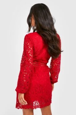 Petite - Robe Patineuse En Dentelle Premium -BOOHO Kleidung Magasin gzz23492 cranberry xl 1