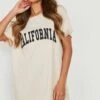 Robe T-shirt à Imprimé California -BOOHO Kleidung Magasin gzz23943 stone xl