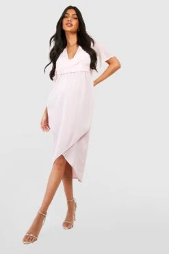 Maternité - Robe De Grossesse Portefeuille Torsadée