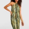 Robe Mi-longue Tie Dye Dos Nu -BOOHO Kleidung Magasin gzz24743 khaki xl