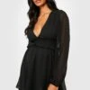 Maternité - Robe De Grossesse Babydoll Plumetis En Mesh -BOOHO Kleidung Magasin gzz25055 black xl