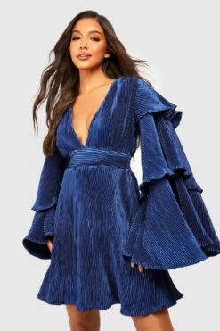 Robe Courte Plissée