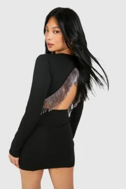 Petite - Robe Courte En Maille Premium