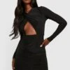 Robe Courte Moulante à Découpes -BOOHO Kleidung Magasin gzz25893 black xl