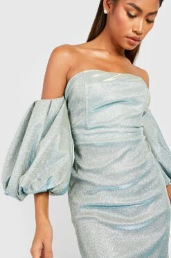 Robe De Soirée Pailletée à Manches Bouffantes 9 Robe De Soirée Pailletée à Manches Bouffantes -BOOHO Kleidung Magasin gzz26049 sage20silver xl 3