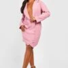 Grande Taille - Robe Blazer à Bouton Contrastant -BOOHO Kleidung Magasin gzz27310 mauve xl 2