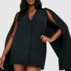 Grande Taille - Robe Blazer Cape -BOOHO Kleidung Magasin gzz27330 black xl